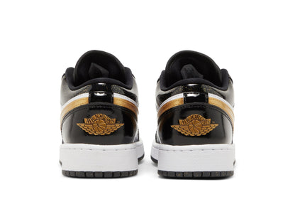 Tênis Nike Air Jordan 1 Low SE GS Gold Toe Preto