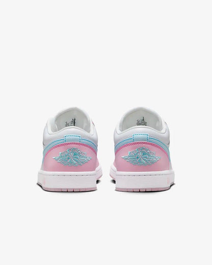 Tênis Nike Air Jordan 1 Low Se Paw Print Pink Foam Rosa