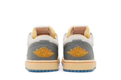 Tênis Nike Air Jordan 1 Low Vintage UNC Grey Azul