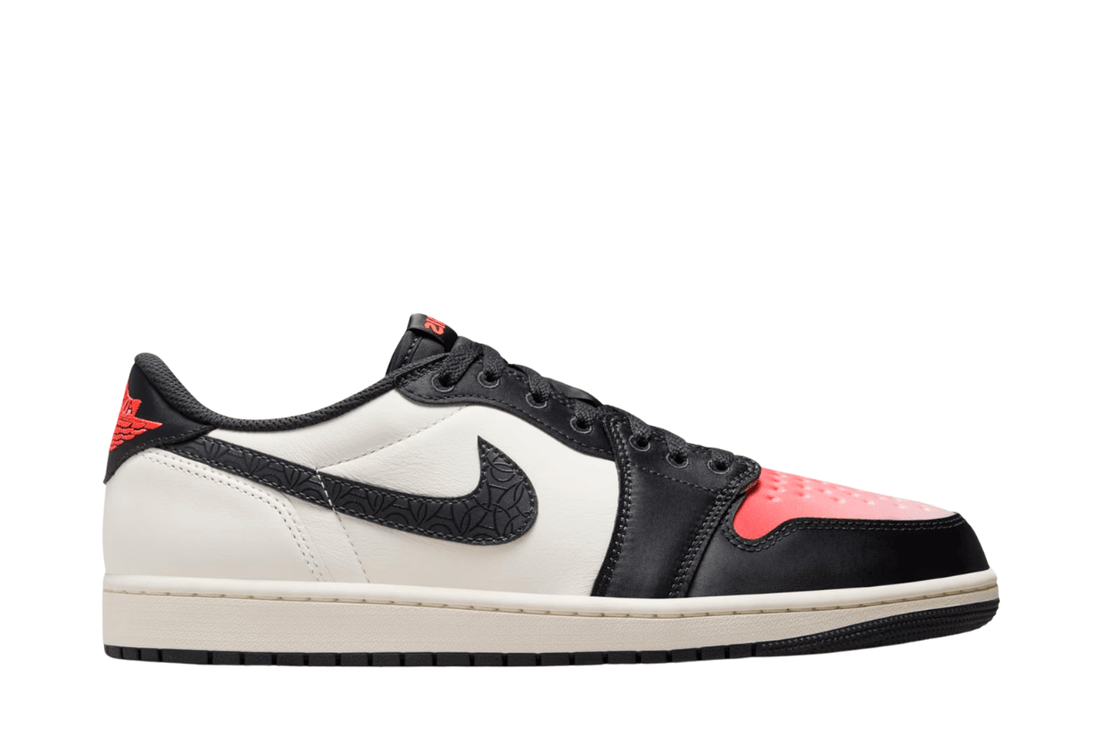 Tênis Nike Air Jordan 1 Low x Paris Saint Germain Sail Off Noir Preto