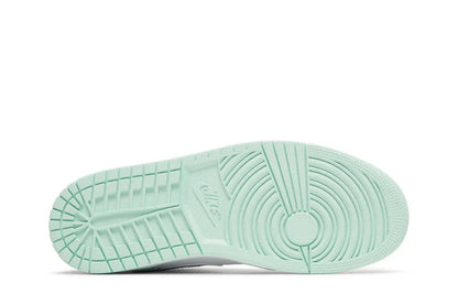 Tênis Nike Air Jordan 1 Mid Aqua Blue Tint Verde