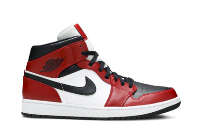 Tênis Nike Air Jordan 1 Mid Chicago Black Toe Vermelho/Preto