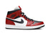 Tênis Nike Air Jordan 1 Mid Chicago Black Toe Vermelho/Preto