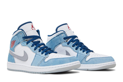Tênis Nike Air Jordan 1 Mid SE French Blue Azul