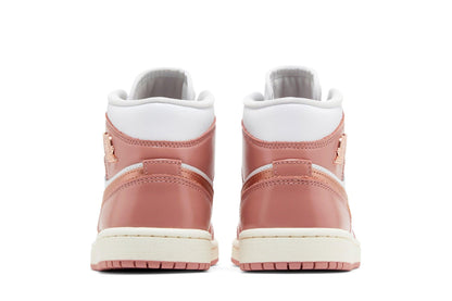 Tênis Nike Air Jordan 1 Mid SE Red Stardust White Rosa