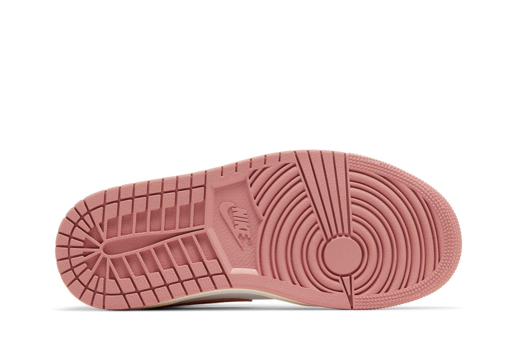 Tênis Nike Air Jordan 1 Mid SE Red Stardust White Rosa