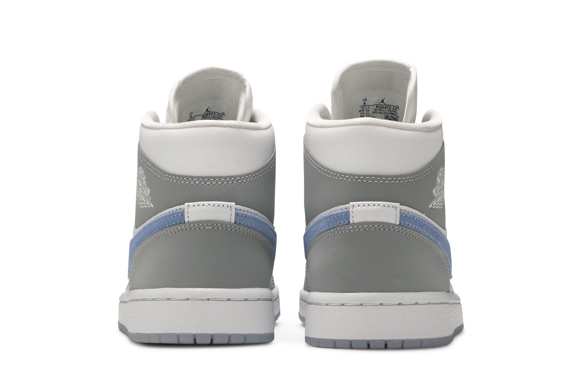 Tênis Nike Air Jordan 1 Mid Wolf Grey Cinza