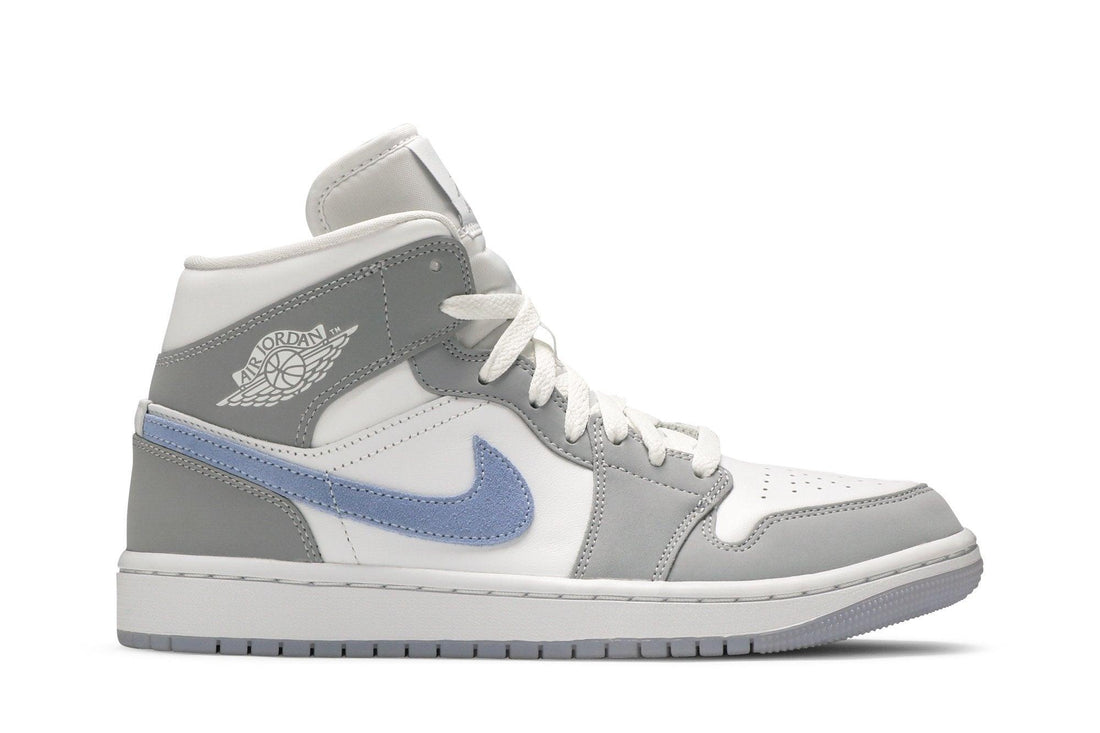Tênis Nike Air Jordan 1 Mid Wolf Grey Cinza