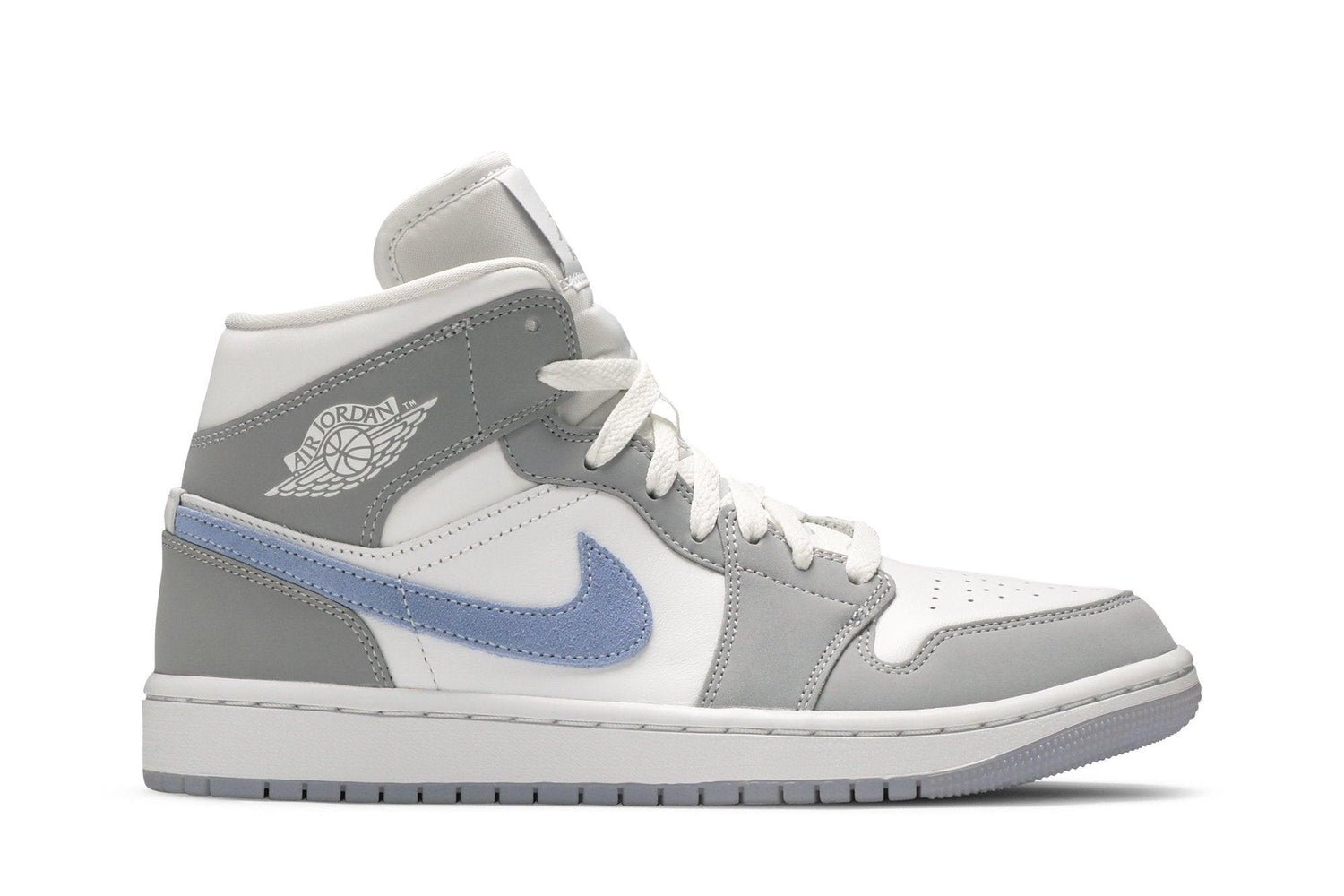 Tênis Nike Air Jordan 1 Mid Wolf Grey Cinza