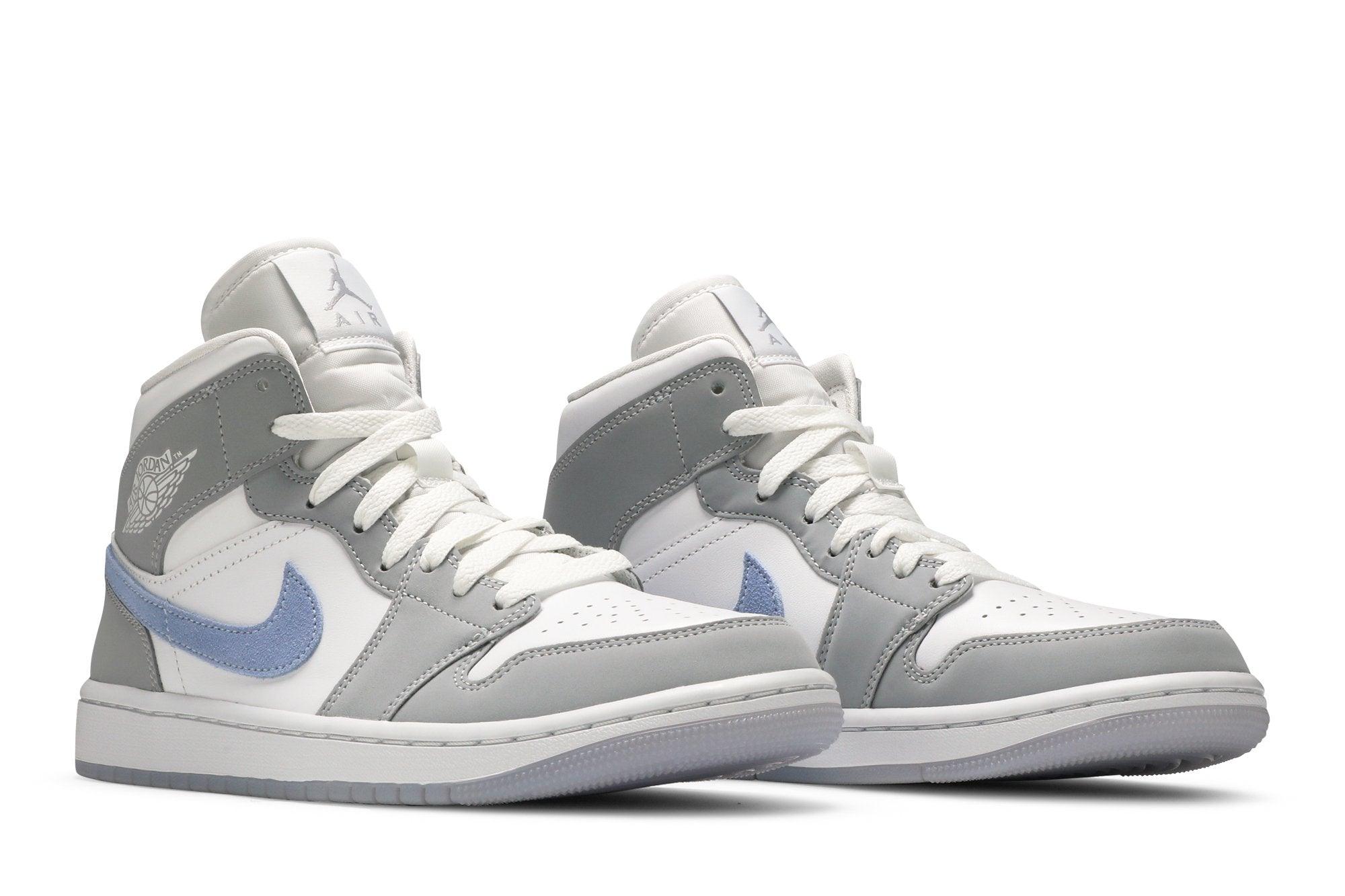 Tênis Nike Air Jordan 1 Mid Wolf Grey Cinza