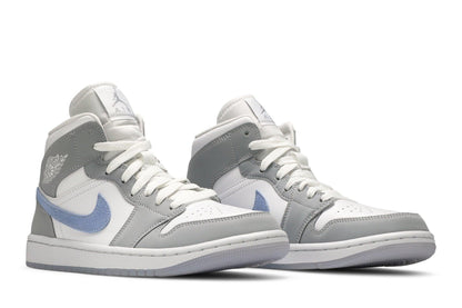 Tênis Nike Air Jordan 1 Mid Wolf Grey Cinza