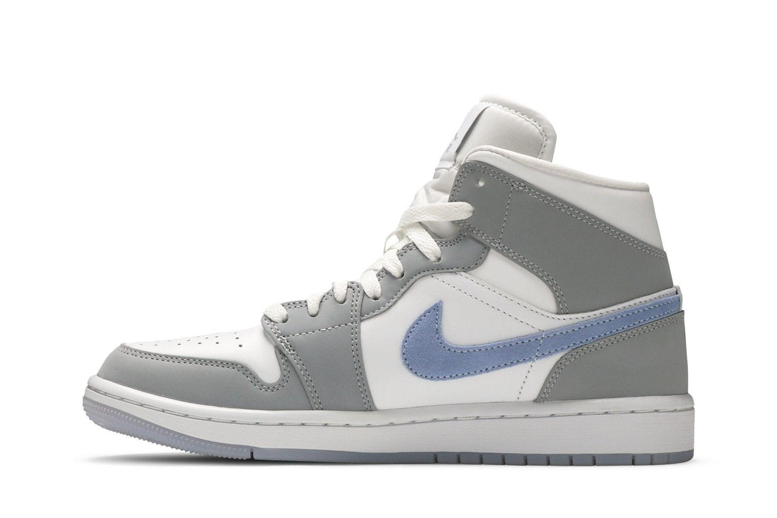 Tênis Nike Air Jordan 1 Mid Wolf Grey Cinza