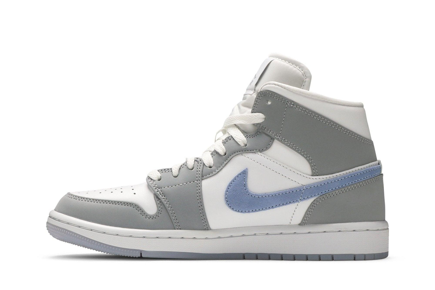 Tênis Nike Air Jordan 1 Mid Wolf Grey Cinza