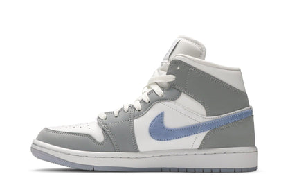 Tênis Nike Air Jordan 1 Mid Wolf Grey Cinza