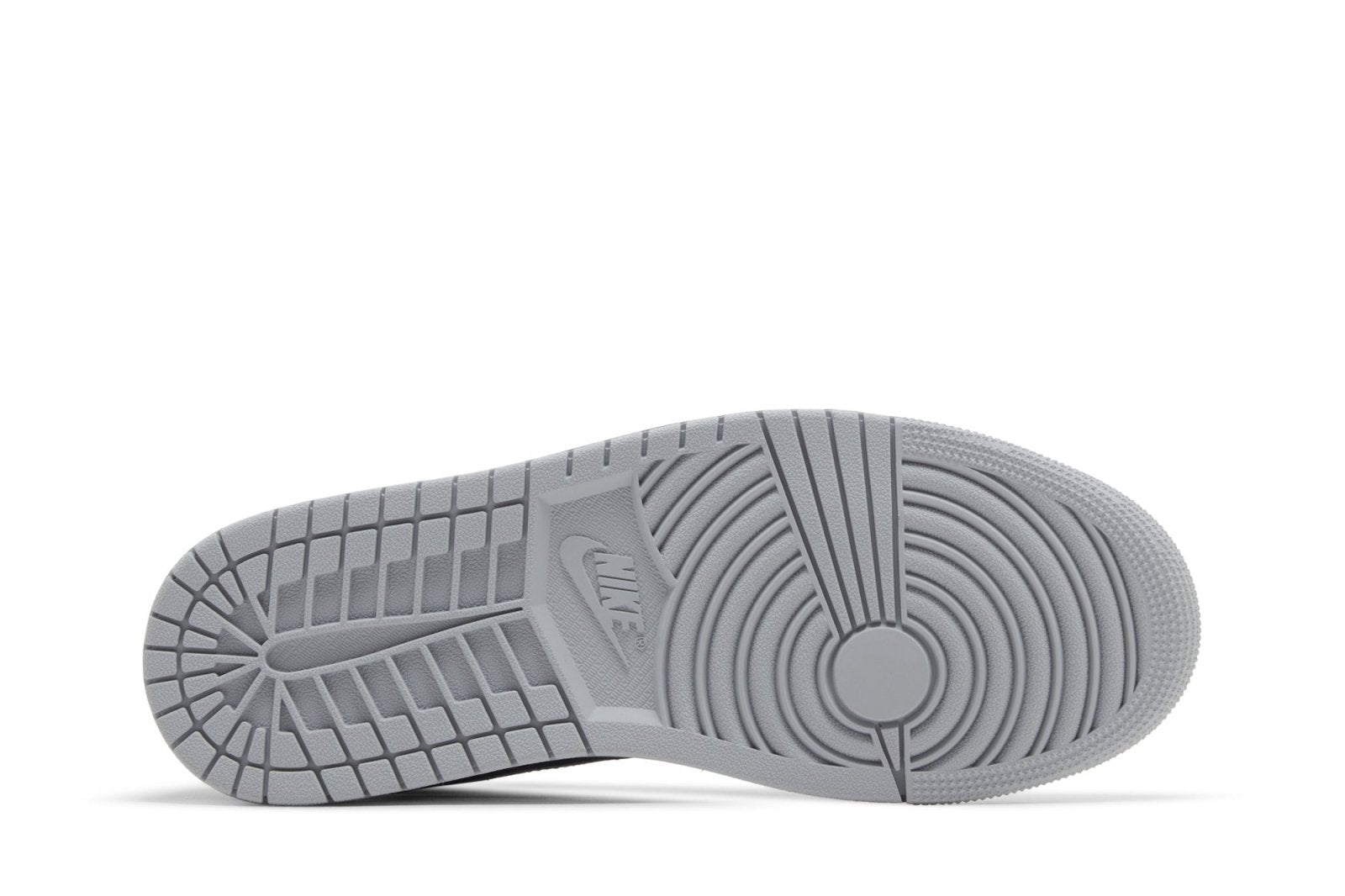 Tênis Nike Air Jordan 1 Mid Wolf Grey Midnight Navy Cinza