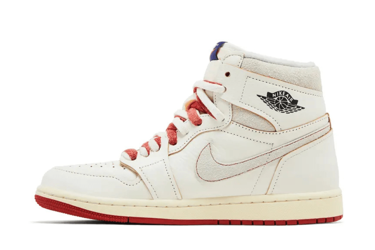 Tênis Nike Air Jordan 1 Retro High Rare Air Sail Cinnabar Bege