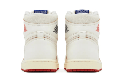 Tênis Nike Air Jordan 1 Retro High Rare Air Sail Cinnabar Bege