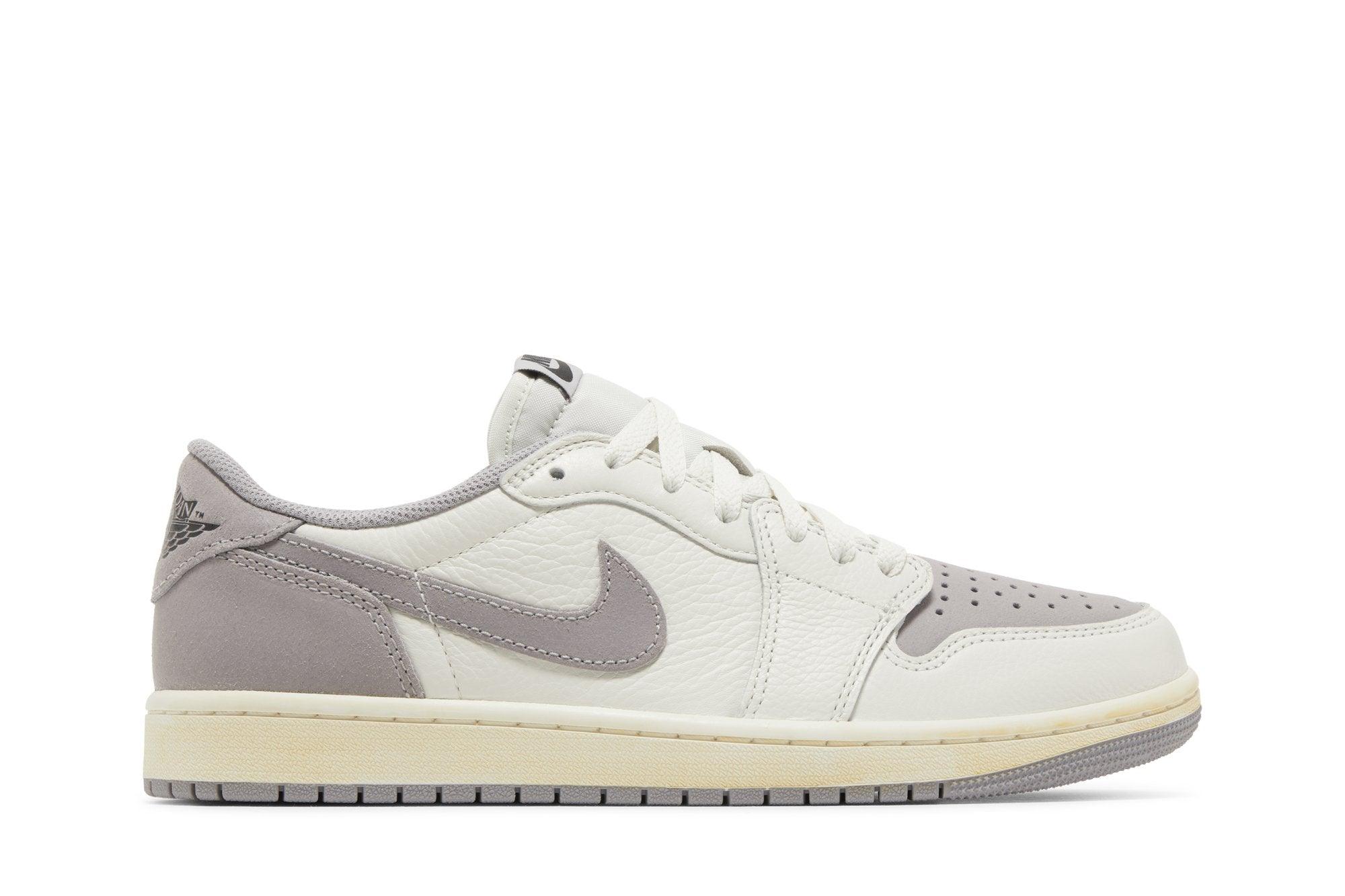 Tênis Nike Air Jordan 1 Retro Low OG Atmosphere Grey Roxo