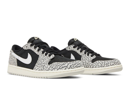 Tênis Nike Air Jordan 1 Retro Low OG Black Cement Preto