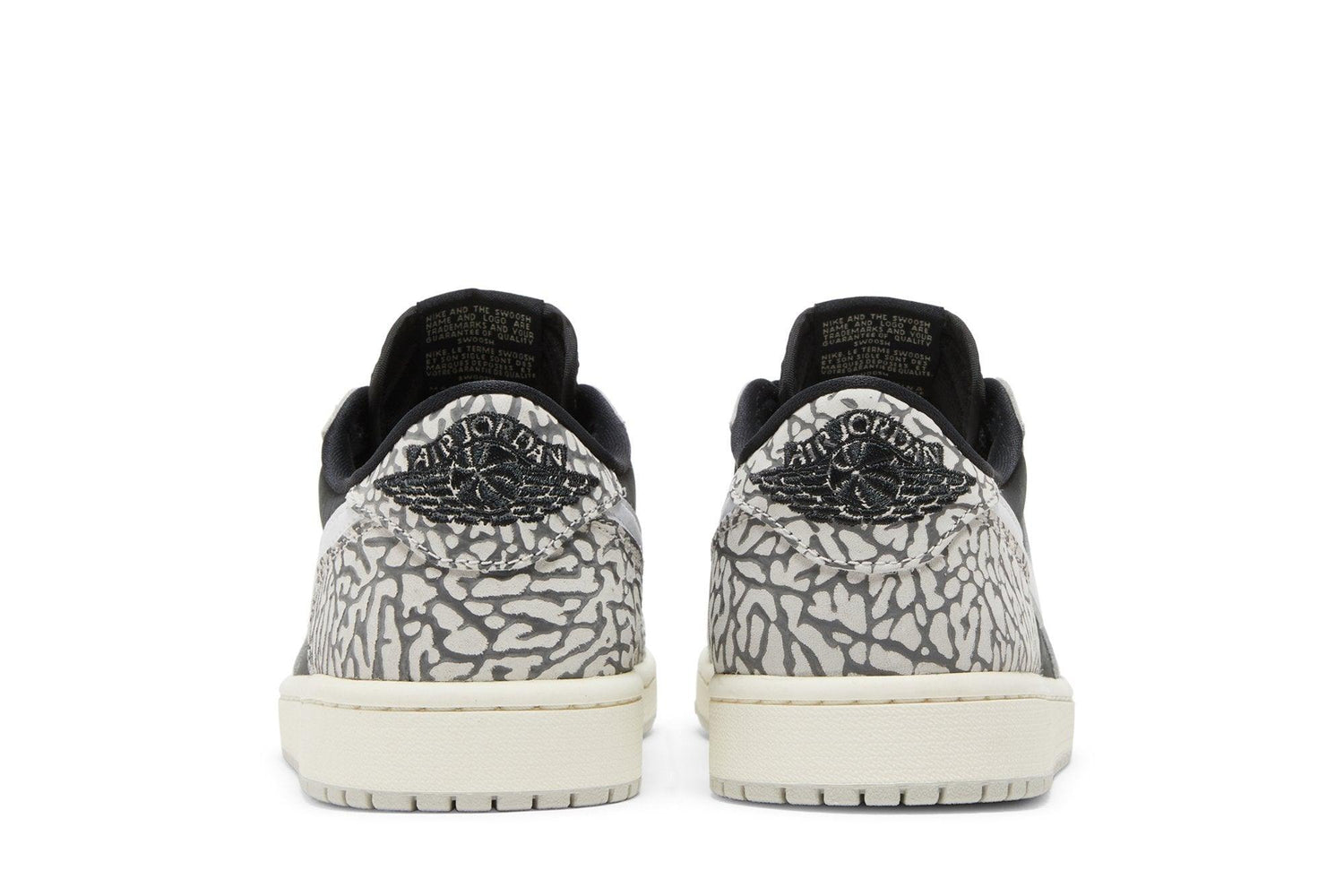Tênis Nike Air Jordan 1 Retro Low OG Black Cement Preto