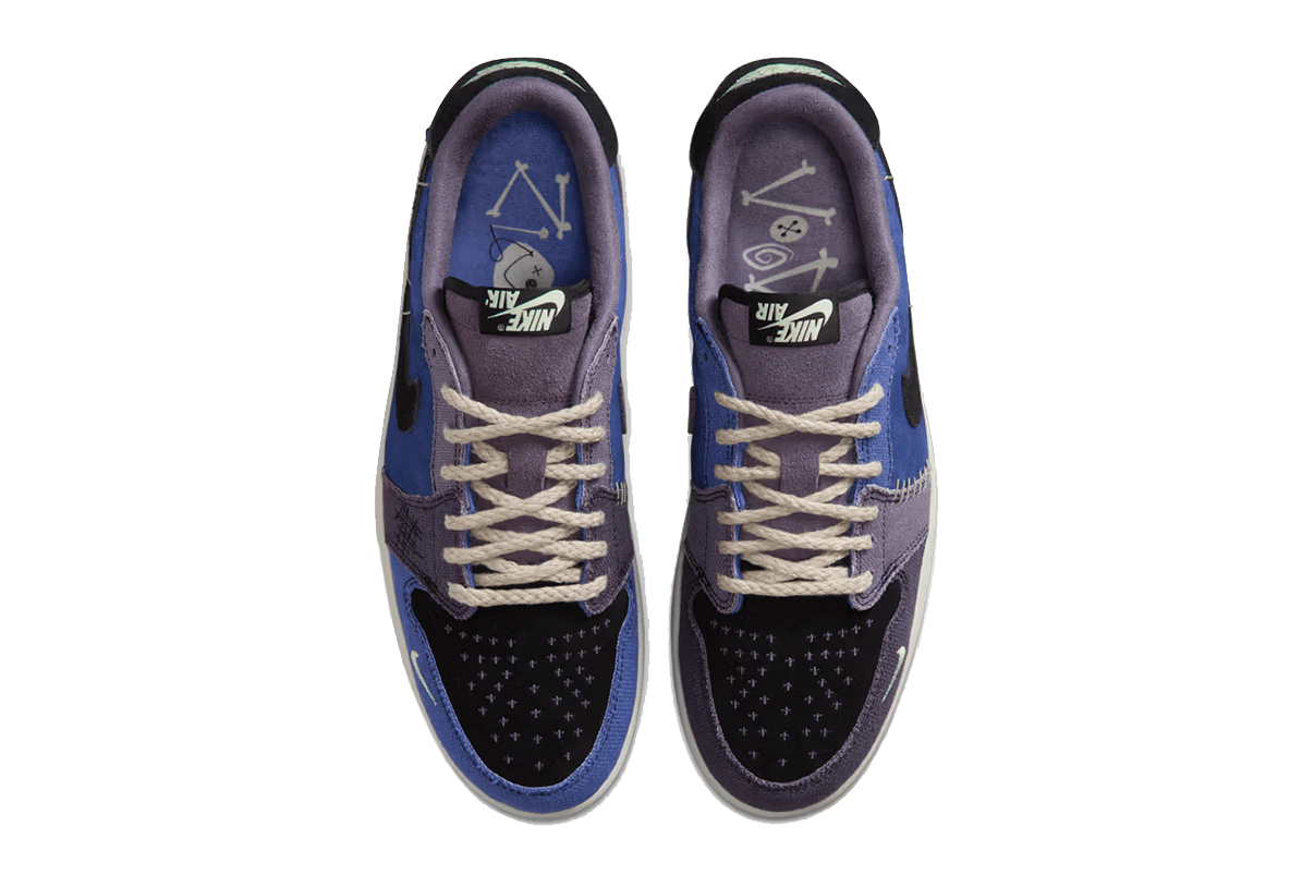 Tênis Nike Air Jordan 1 Retro Low OG Zion Williamson Voodoo Alternate Azul