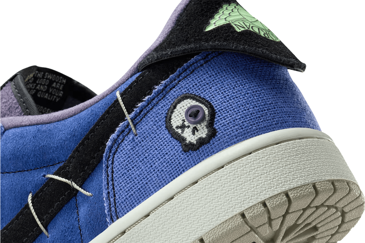 Tênis Nike Air Jordan 1 Retro Low OG Zion Williamson Voodoo Alternate Azul