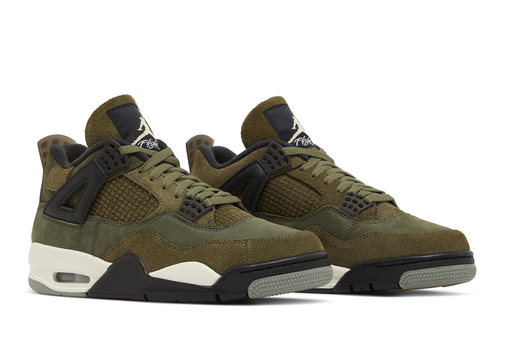 Tênis Nike Air Jordan 4 Craft Medium Olive Verde