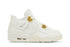 Tênis Nike Air Jordan 4 Retro Metallic Gold Branco