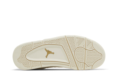 Tênis Nike Air Jordan 4 Retro Metallic Gold Branco