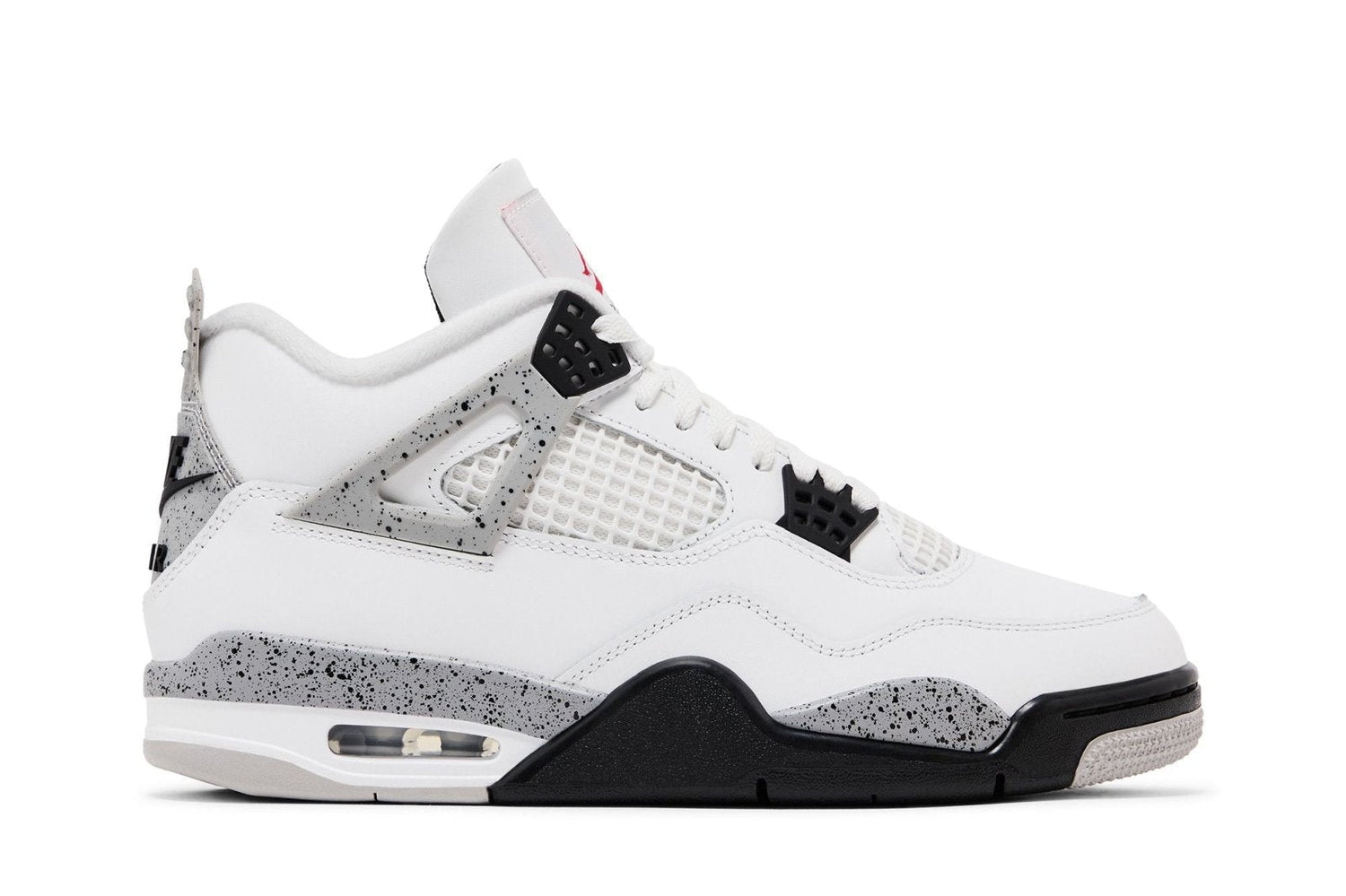Tênis Nike Air Jordan 4 Retro OG Nike White Cement Couro Branco