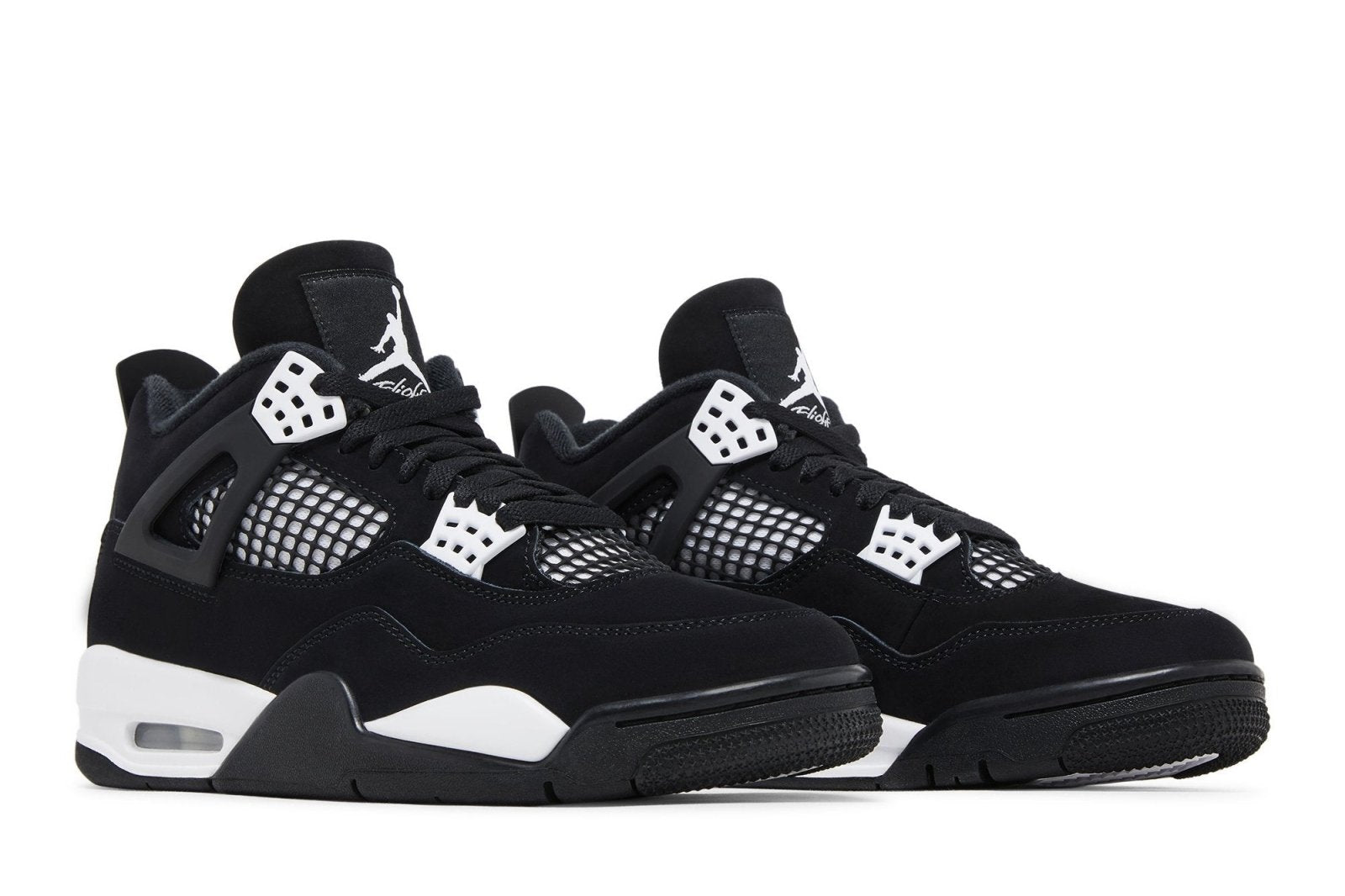 Tênis Nike Air Jordan 4 Retro White Thunder Preto