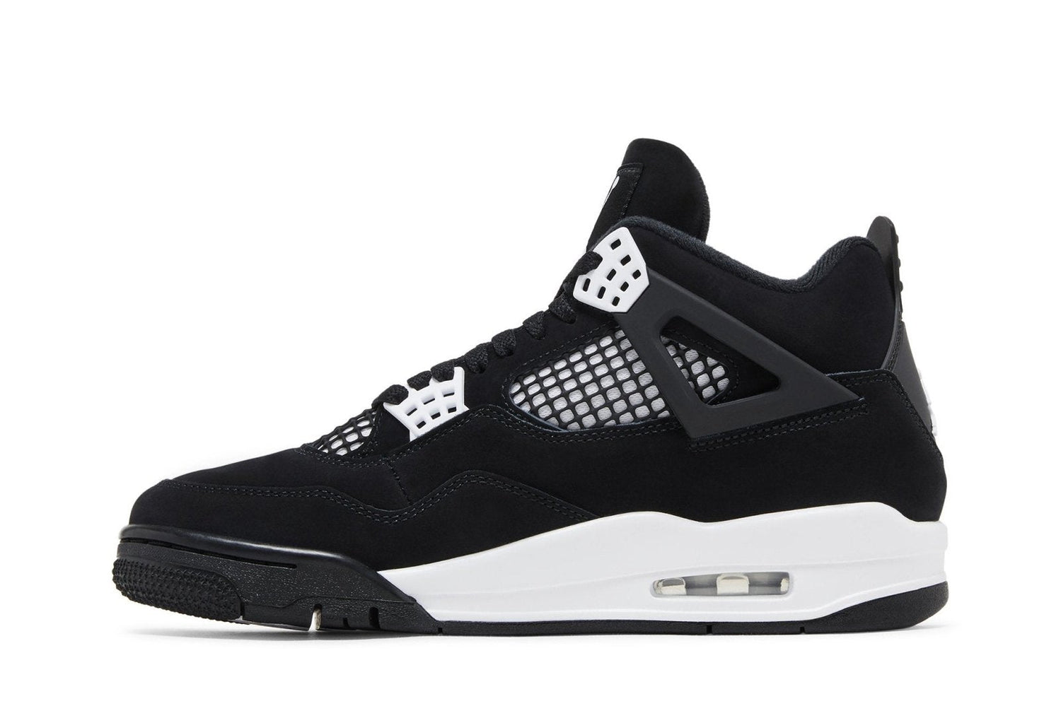 Tênis Nike Air Jordan 4 Retro White Thunder Preto