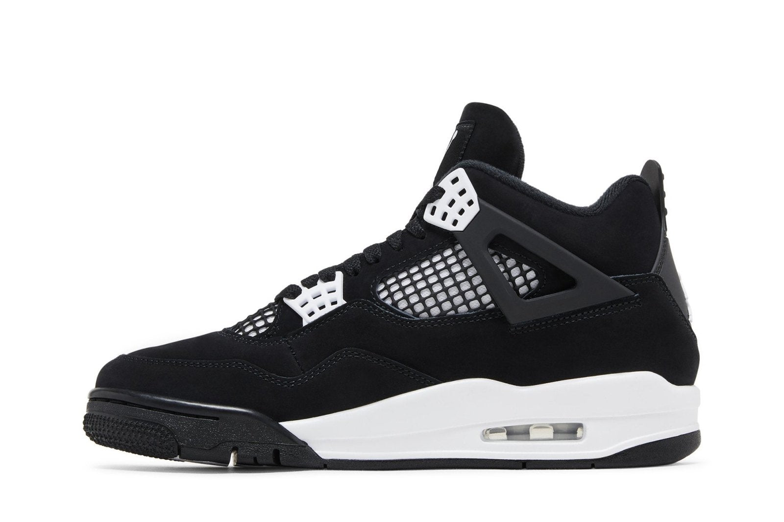 Tênis Nike Air Jordan 4 Retro White Thunder Preto