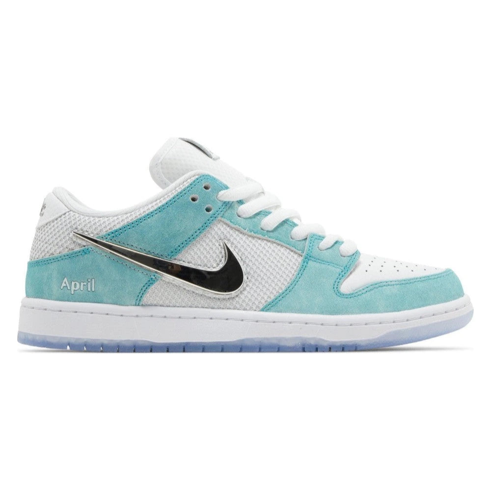 Tênis April Skateboards x Nike SB Dunk Low Turbo Green Azul