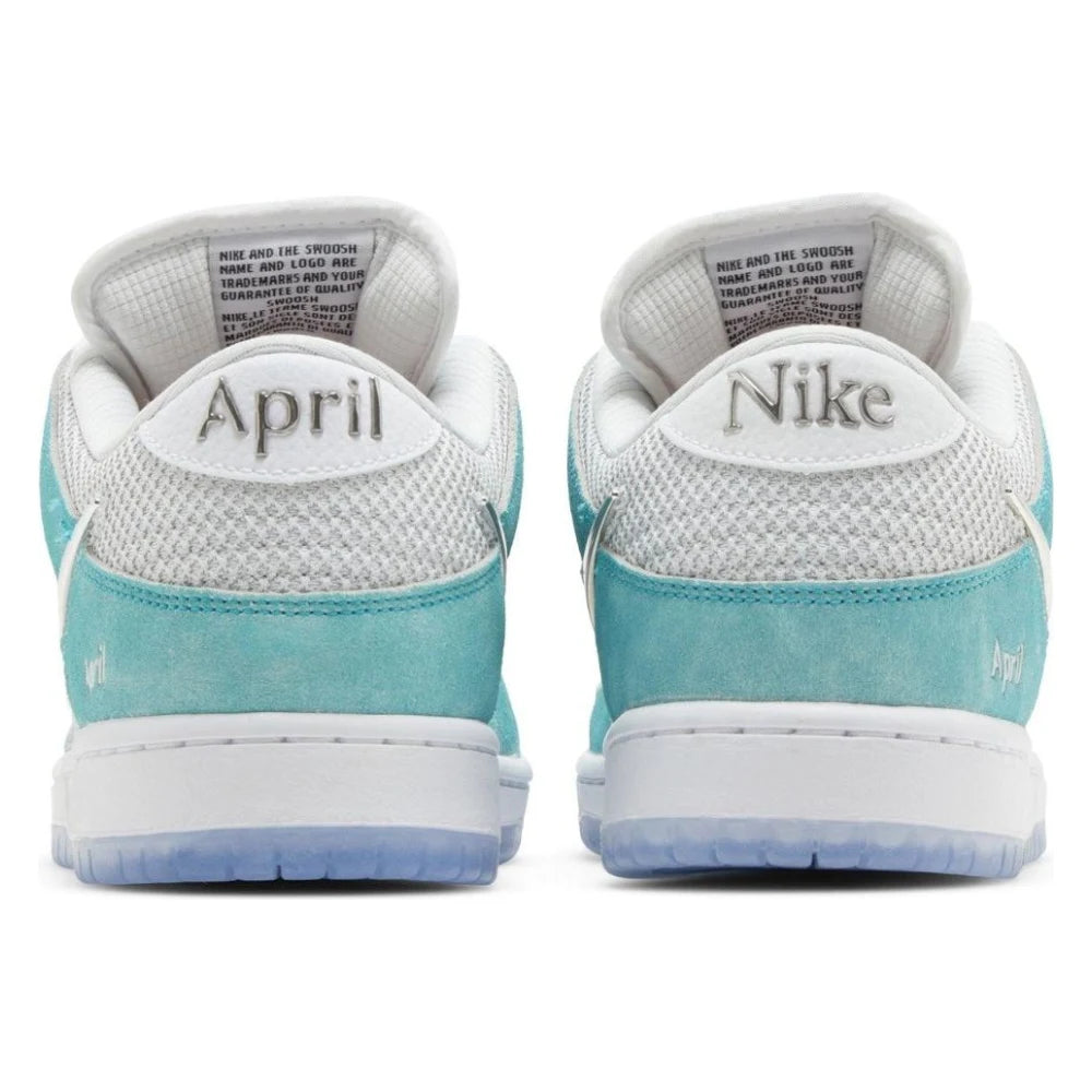 Tênis April Skateboards x Nike SB Dunk Low Turbo Green Azul - foto 4