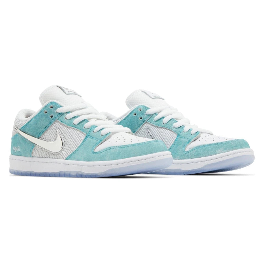 Tênis April Skateboards x Nike SB Dunk Low Turbo Green Azul - foto 5