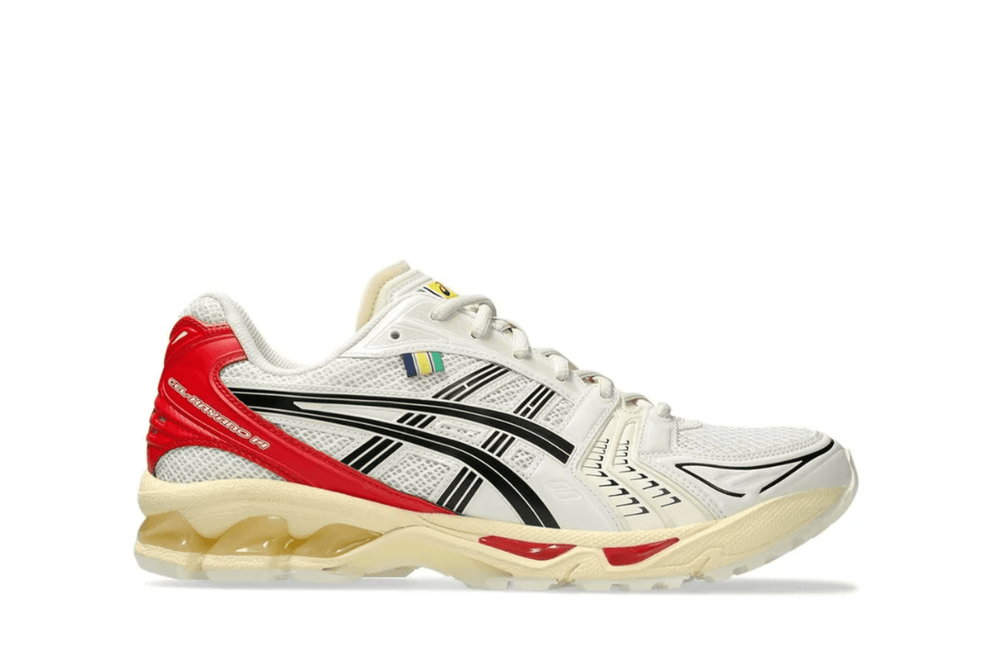 Tênis Asics Gel-Kayano 14 x Senna White Red Branco