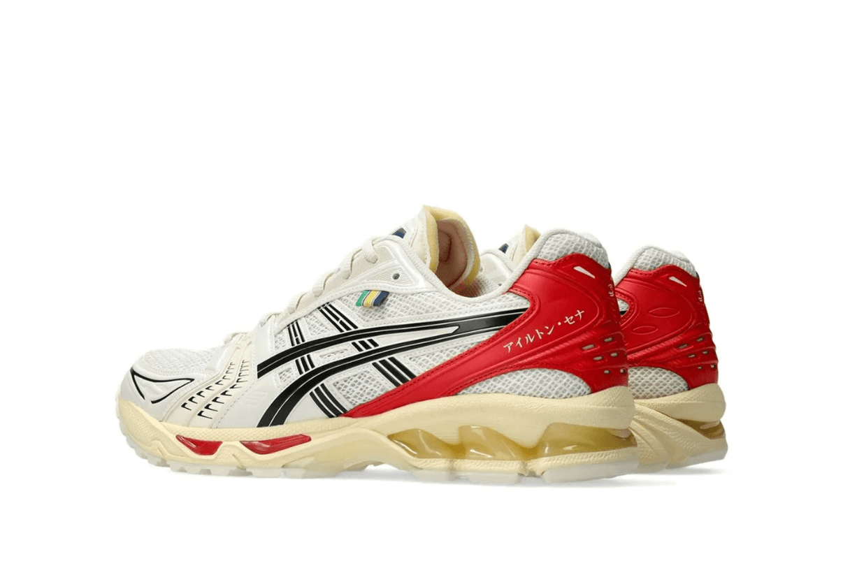 Tênis Asics Gel-Kayano 14 x Senna White Red Branco