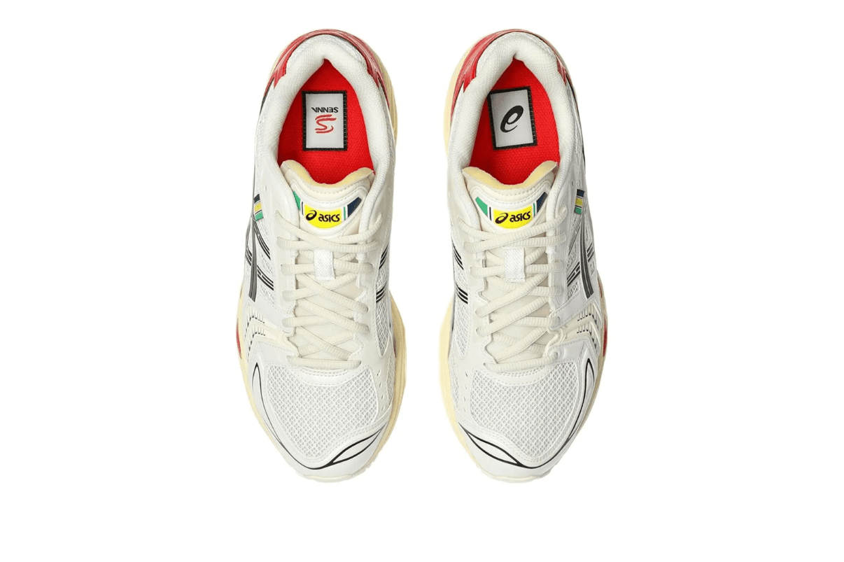 Tênis Asics Gel-Kayano 14 x Senna White Red Branco