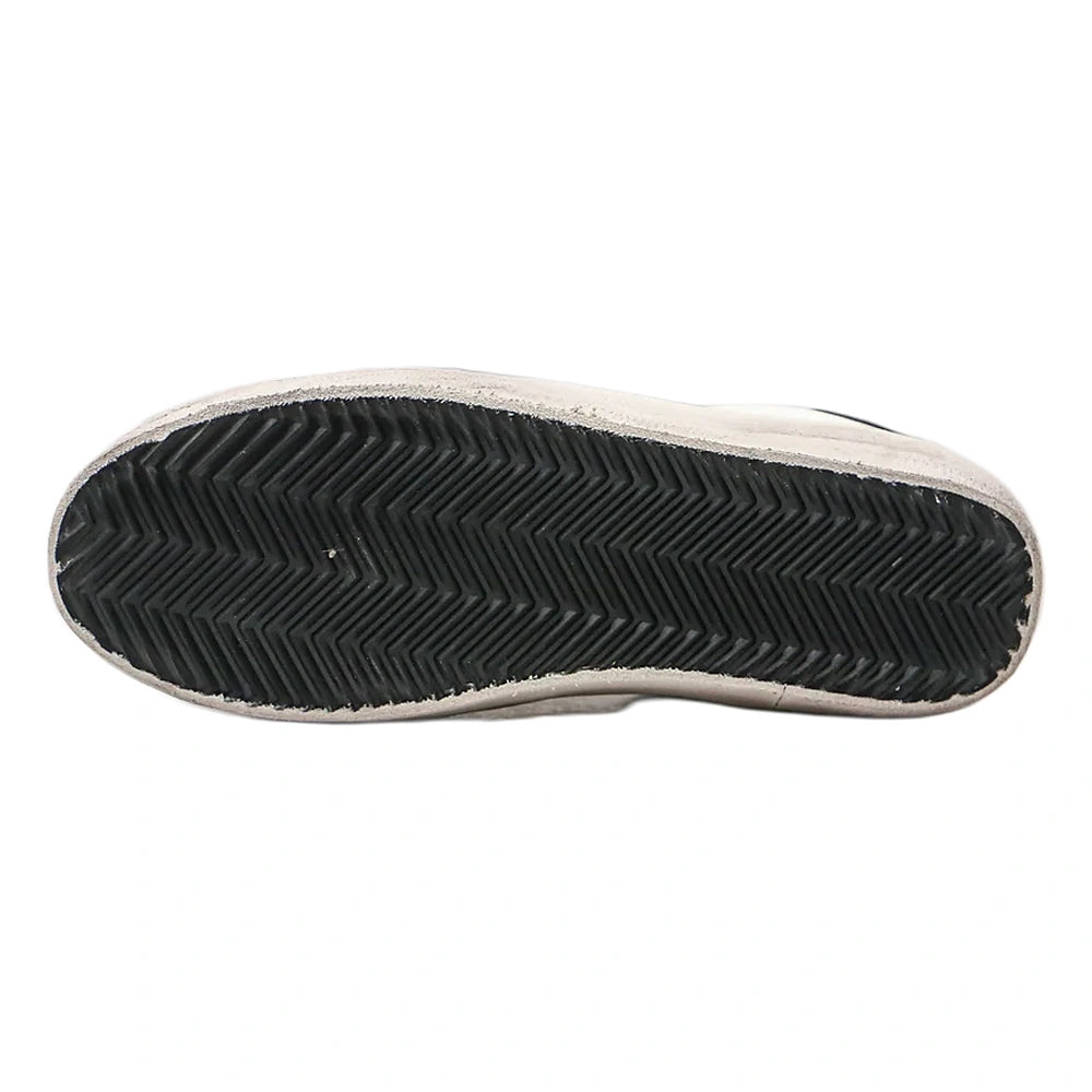 Tênis Golden Goose Super-Star Branco Black Estrela Cinza