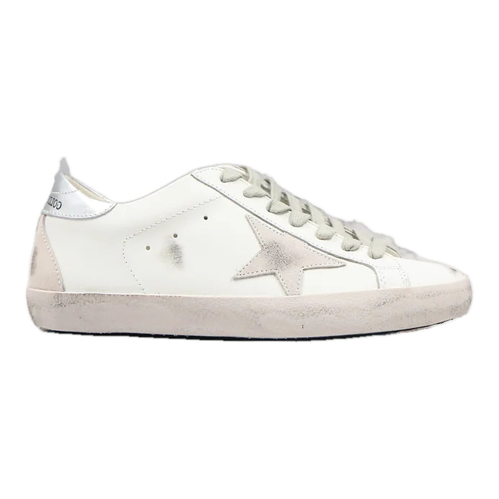 Tênis Golden Goose Super-Star White Ice Silver Branco
