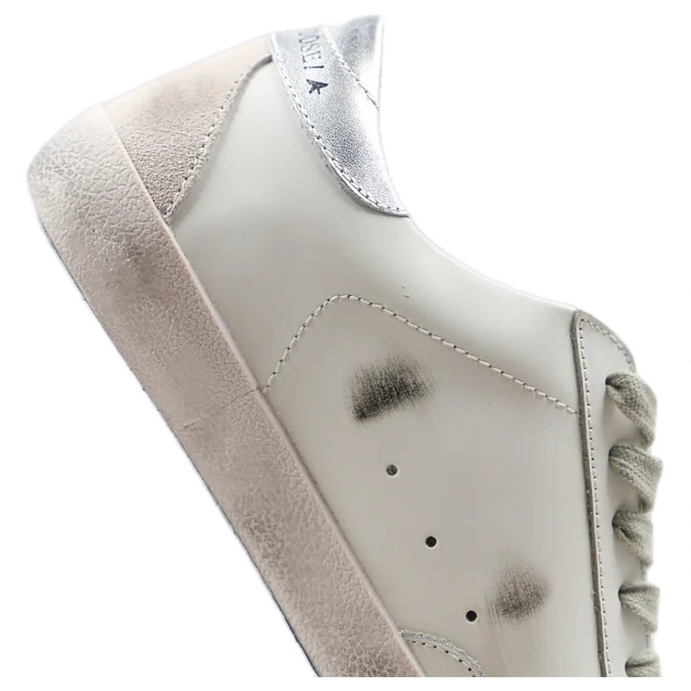 Tênis Golden Goose Super-Star White Ice Silver Branco
