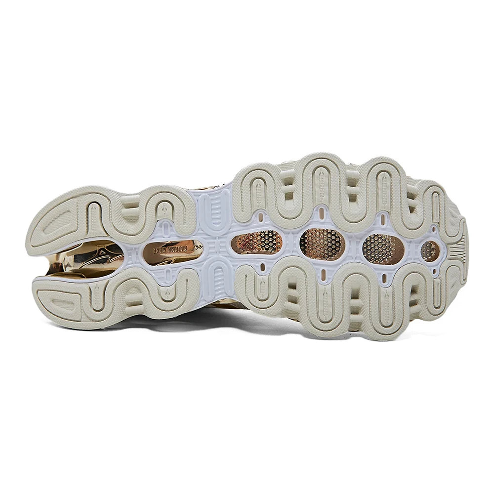 Tênis Mizuno Wave Prophecy 15 SE Branco Dourado Gold