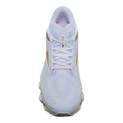 Tênis Mizuno Wave Prophecy 15 SE Branco Dourado Gold