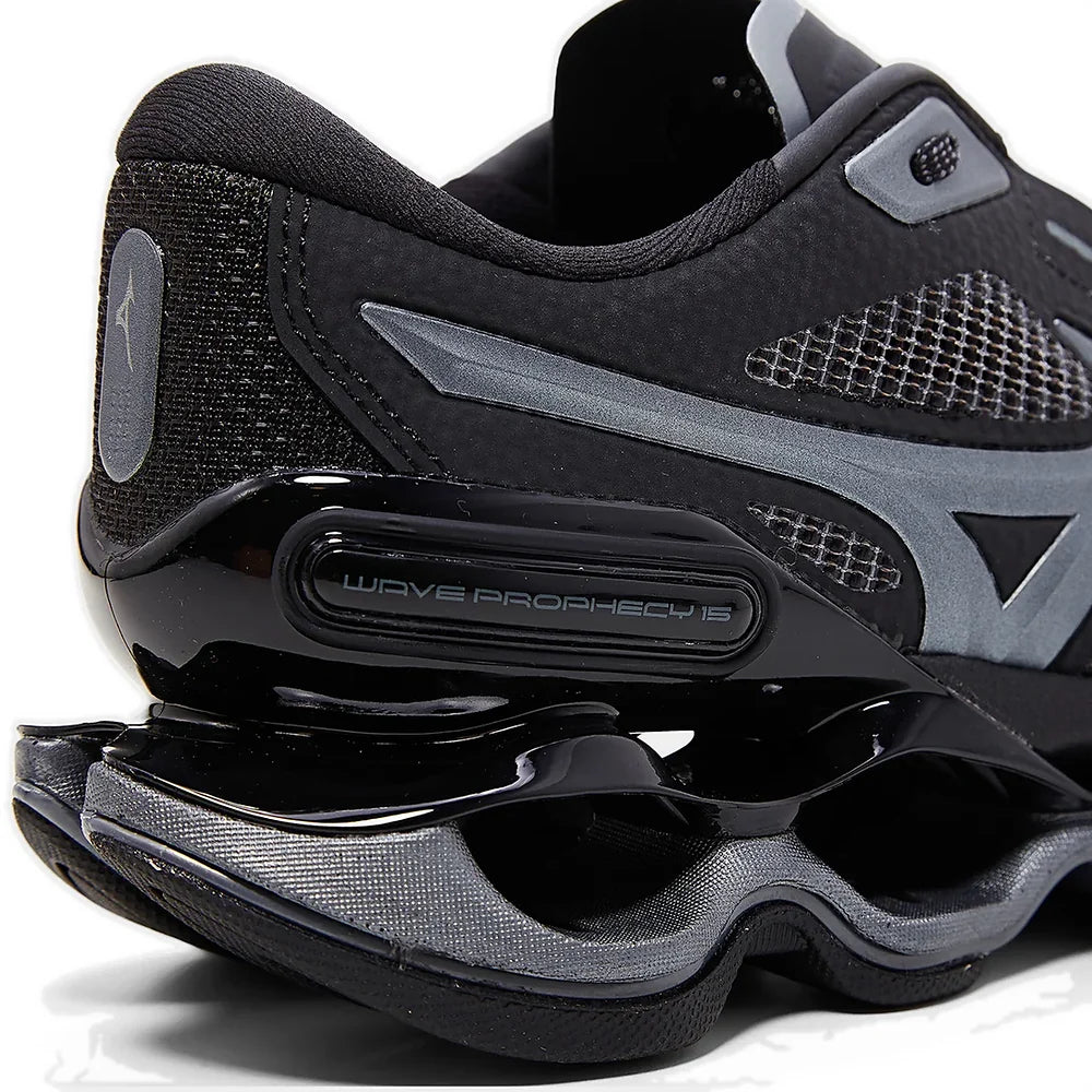 Tênis Mizuno Wave Prophecy 15 SE Preto Cinza Grafite