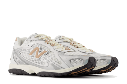Tênis New Balance 204L Silver Metallic Flat Taupe Prateado