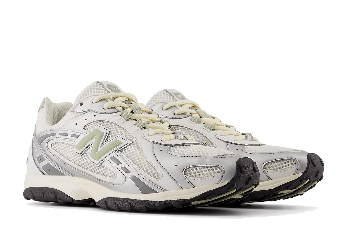 Tênis New Balance 204L Silver Metallic Sage Green Prateado