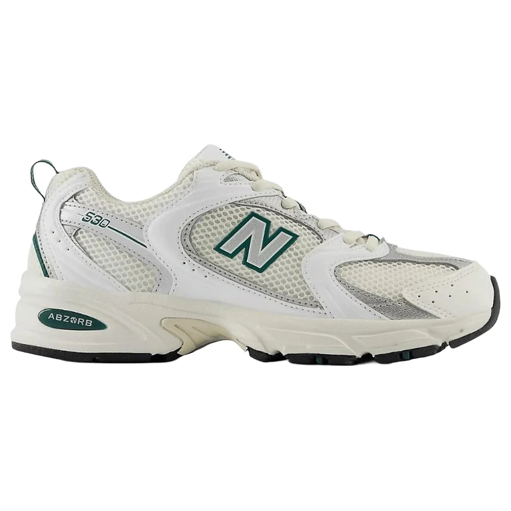 Tênis New Balance 530 Sea Salt White Marsh Green Branco