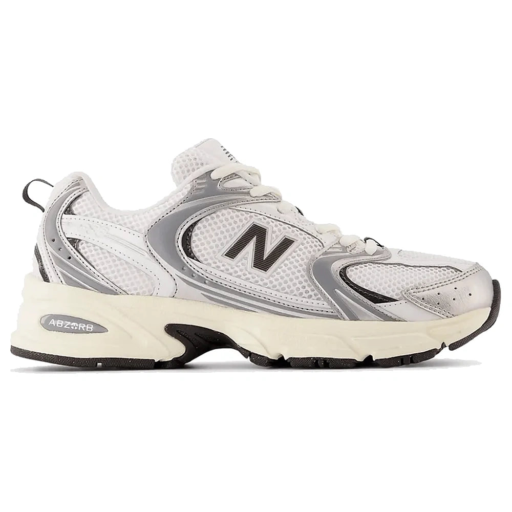 Tênis New Balance 530 Silver Metallic Black Cement Prateado