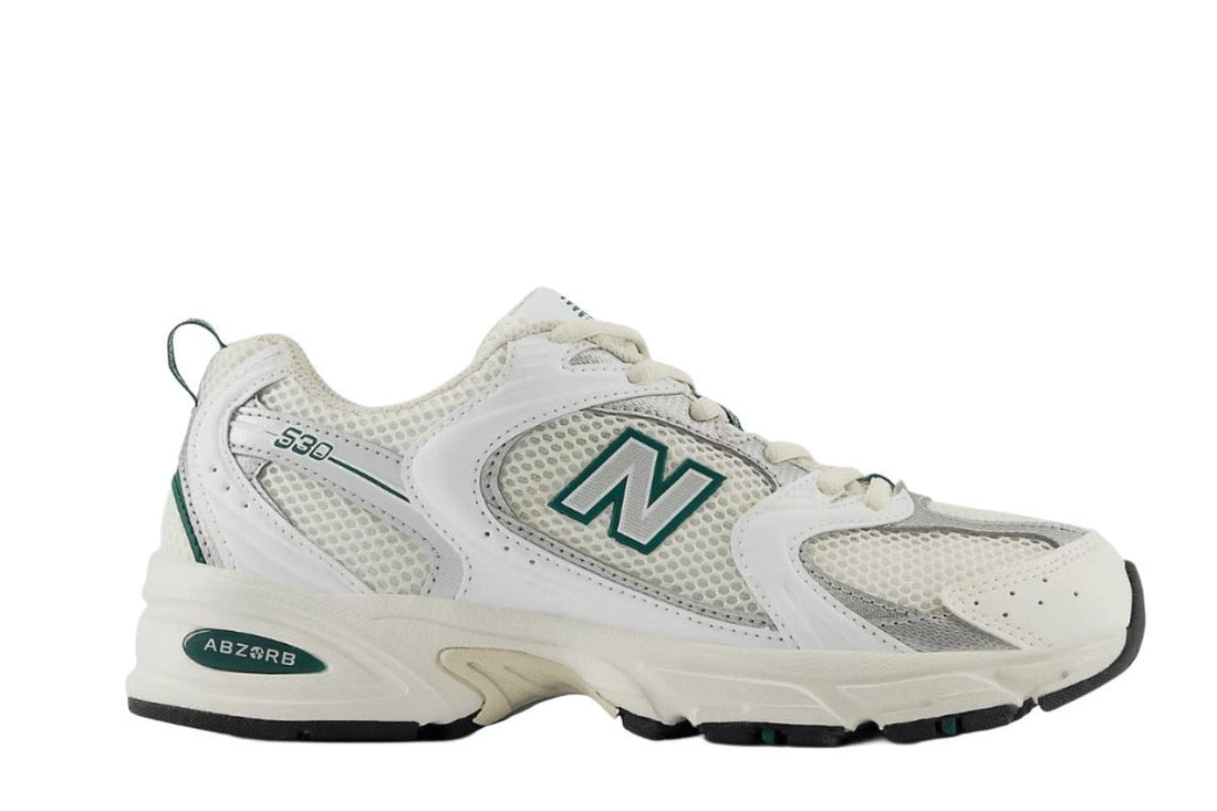 Tênis New Balance 530 Sea Salt White Marsh Green Branco